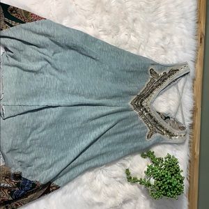 Gimmicks by BKE Boho Tank Top size Large